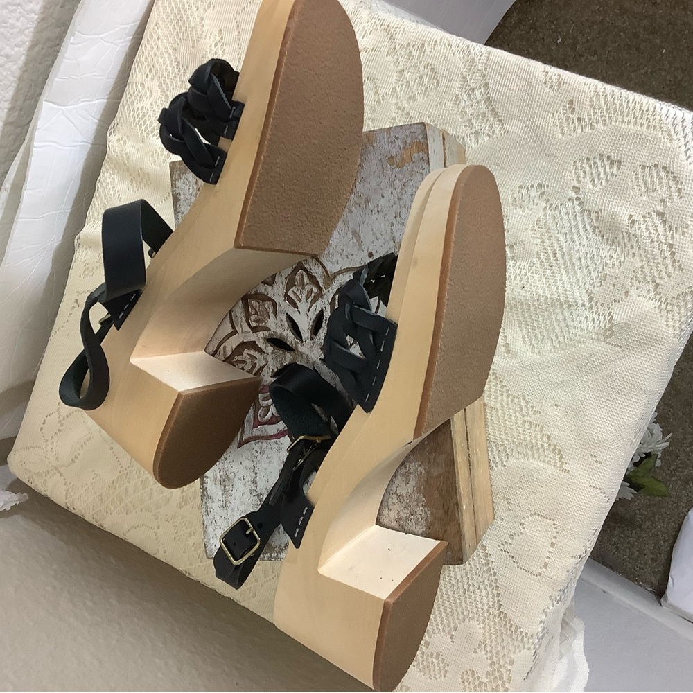 NIB Swedish Hasbeens Tanja strappy sandal Sz 9 / 39 New - Picture 7 of 14